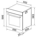 Robam 老板 RQ335 60厘米 65公升 嵌入式 對流焗爐
